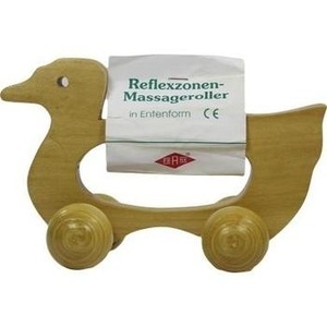 MASSAGEROLLER Holz 4 Rollen Entenform