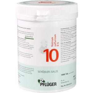 BIOCHEMIE Pflüger 10 Natrium sulfuricum D 6 Tabl.