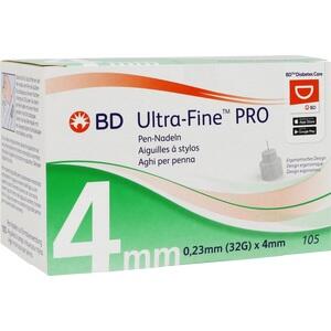BD ULTRA-FINE PRO Pen-Nadeln 4 mm 32 G 0,23 mm