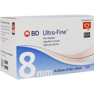 BD ULTRA-FINE Pen-Nadeln 8 mm 31 G 0,25 mm